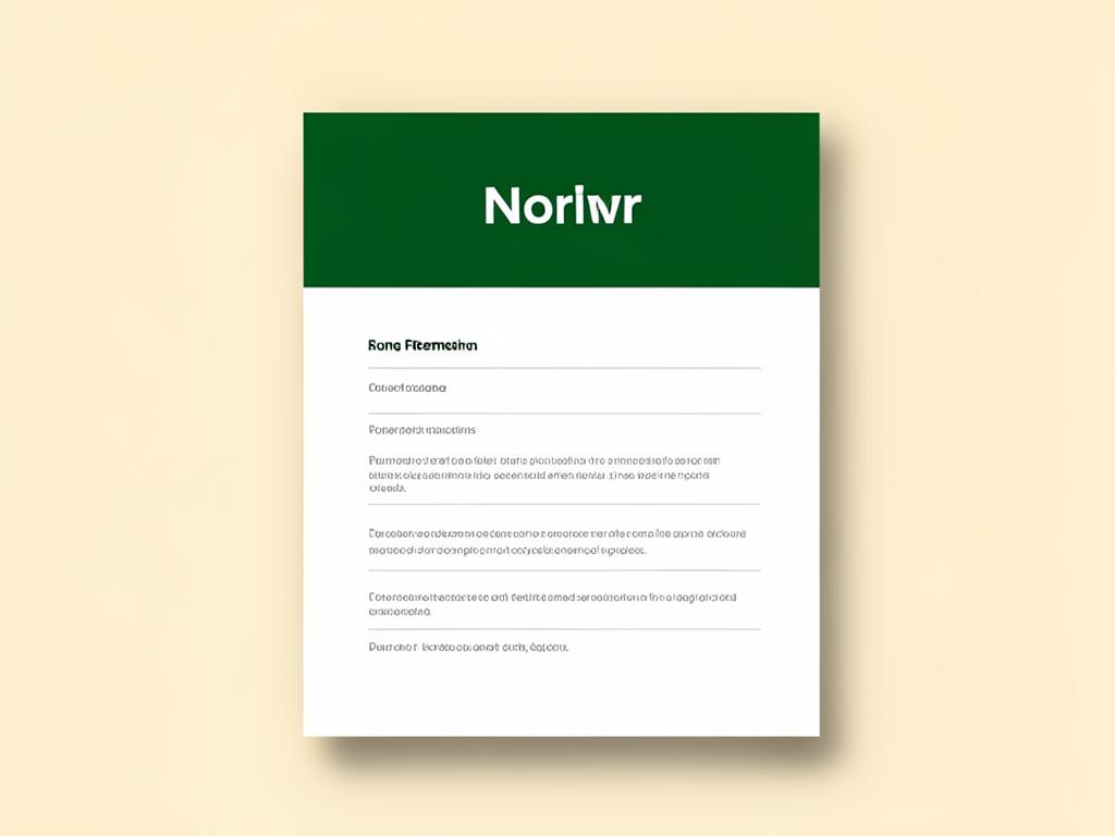 The Beacon resume template preview